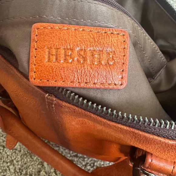 Women's Leather Satchel Bag in Saddle Brown - Picture 6 of 6